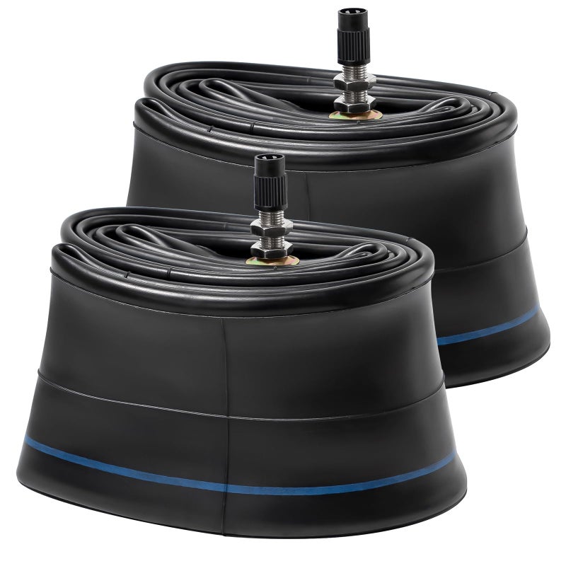 2PCS 250275177010017 صمامات مستقيمة TR4 أنابيب داخلية بديلة للدراجات النارية الثقيلة من المطاط البوتيلي متوافقة مع 25027517 7010017 أنابيب إطارات الدراجة الأمامية والخلفية